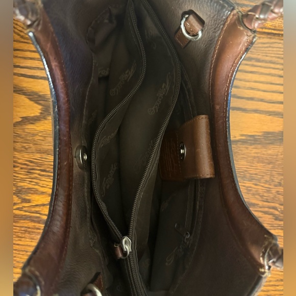 Vintage Fossil Western Brown Leather Braided Handle with Heart Logo Concho - Picture 11 of 12